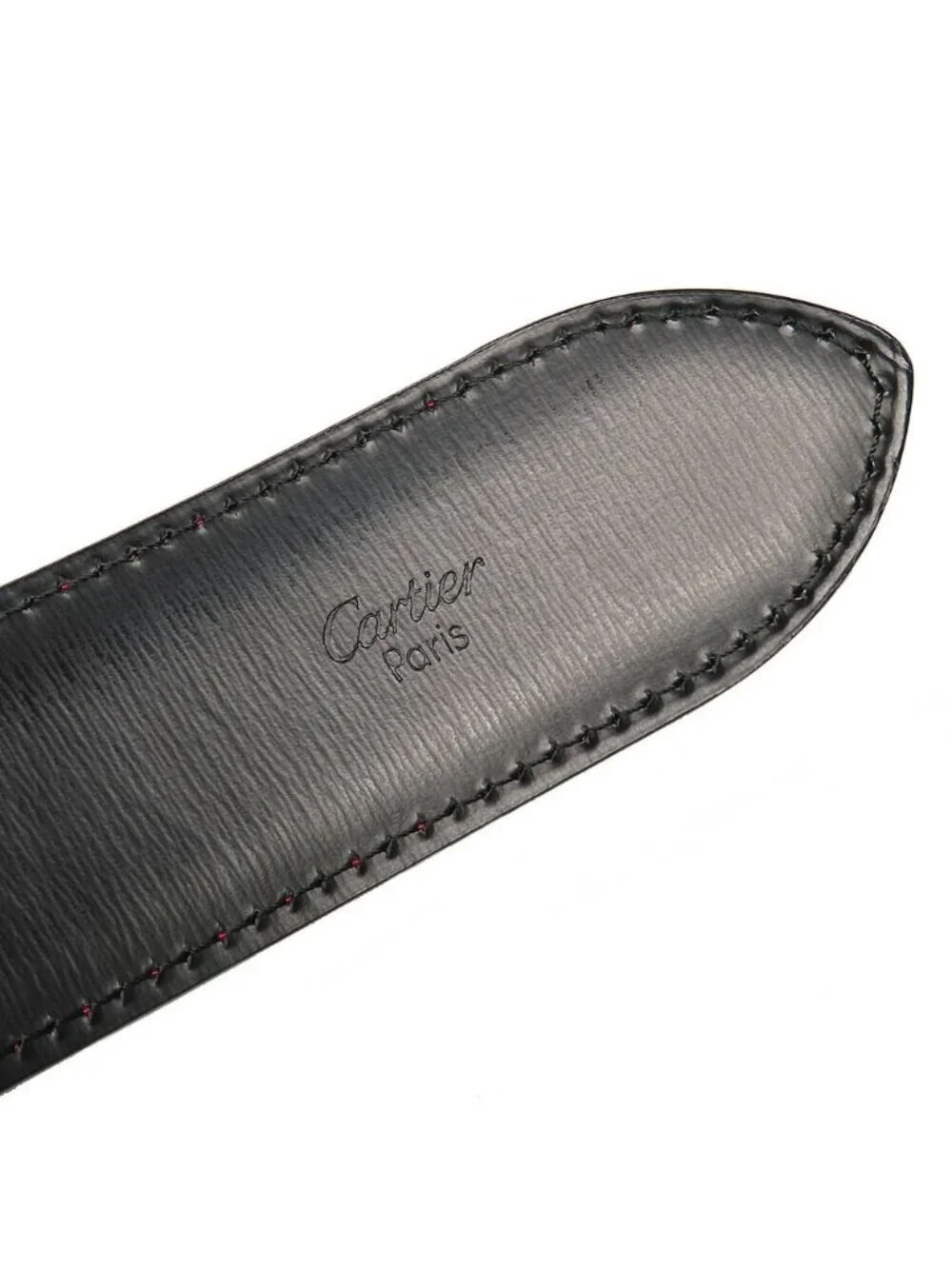 Cartier C Longue Reversible Belt Burgundy & Black Cles